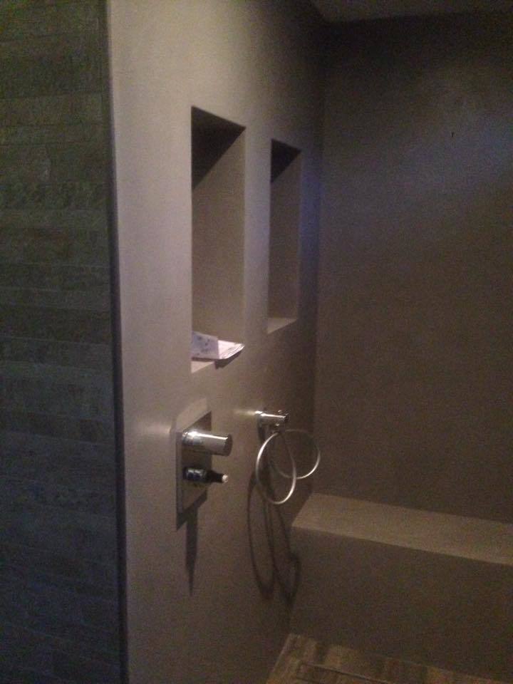 Mooi stucwerk badkamer
